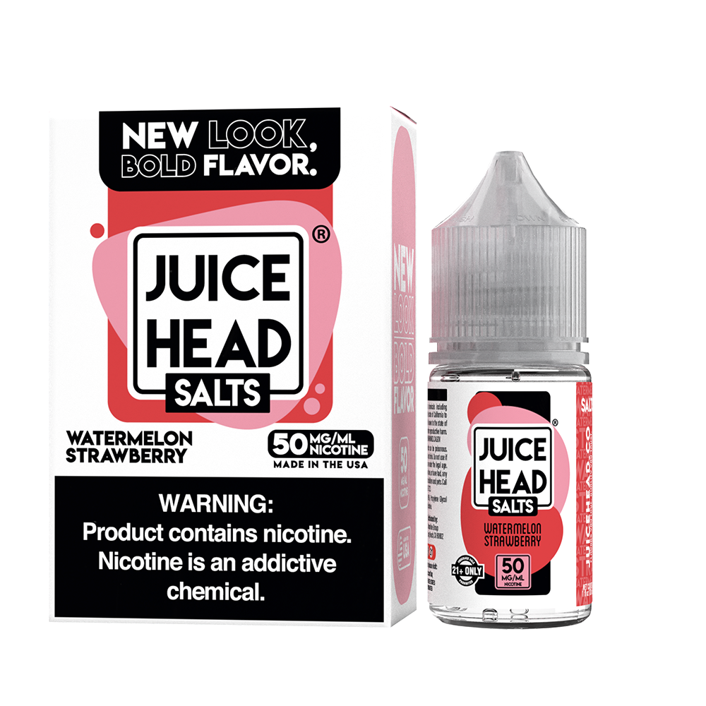 Juice Head Salt Series E-Liquid | 30mL | 50mg | Salt Nic | Watermelon Strawberry with packaging