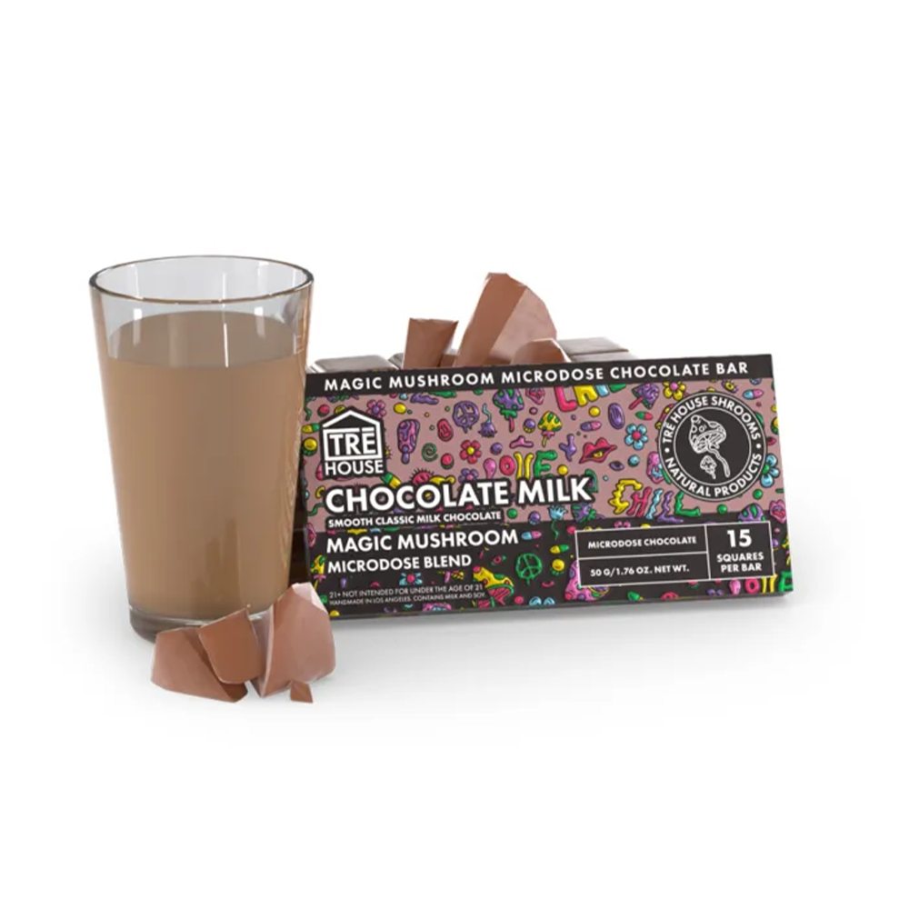 Tre House Magic Mushroom Chocolate Bar (337.5mg Bar) | Chocolate Mlik