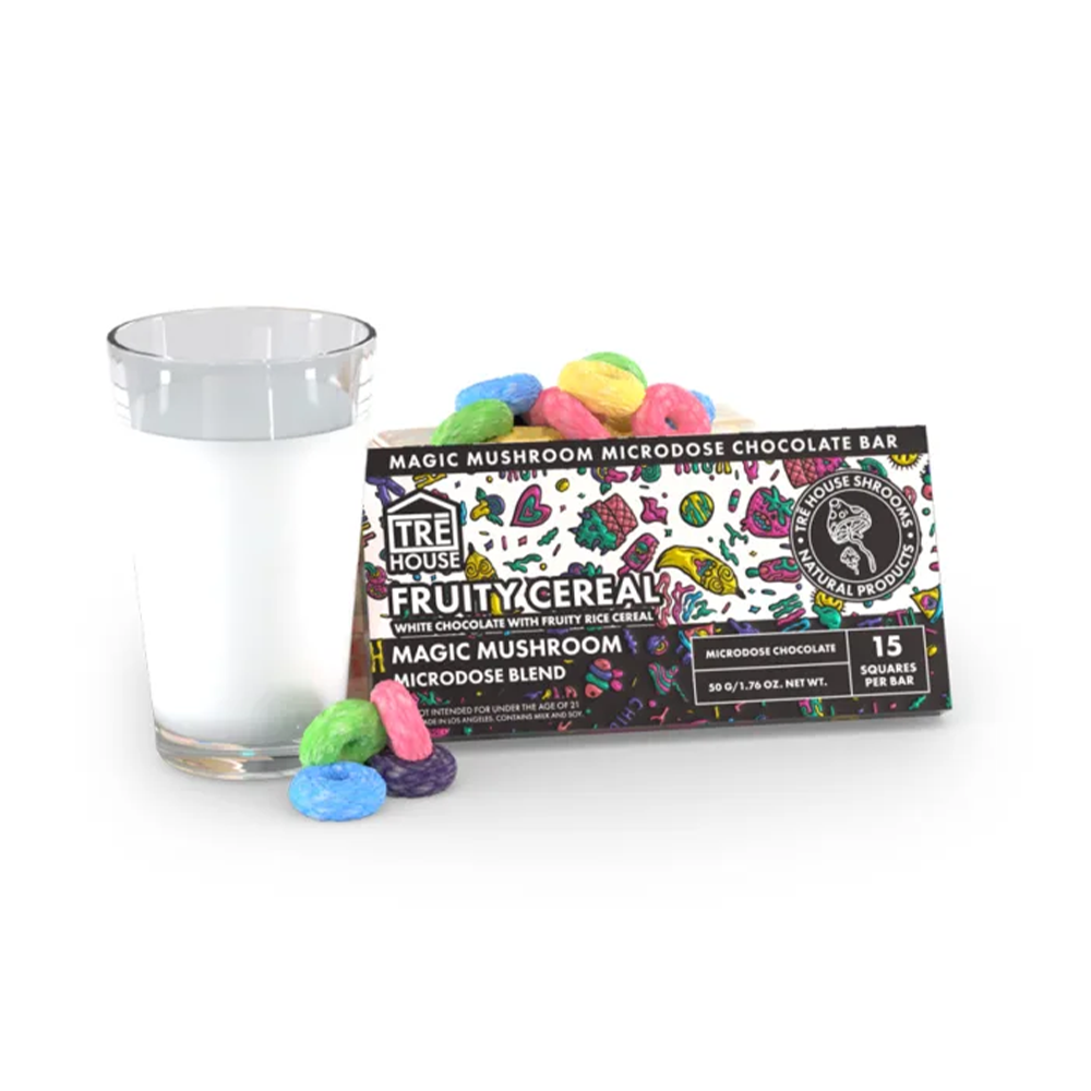 Tre House Magic Mushroom Chocolate Bar (337.5mg Bar) | Fruity Cereal