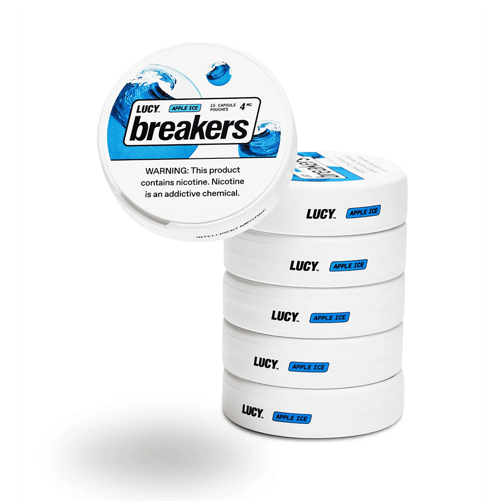 Lucy Nicotine Capsule Pouches (15ct Can)(5-Can Pack) | Mint