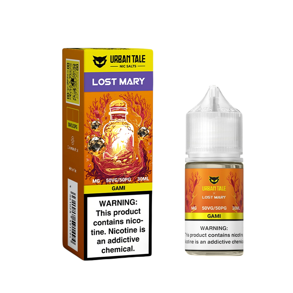 Urban Tale Lost Mary Salt Series E-Liquid 30mL (Salt Nic)-Gami with packaging