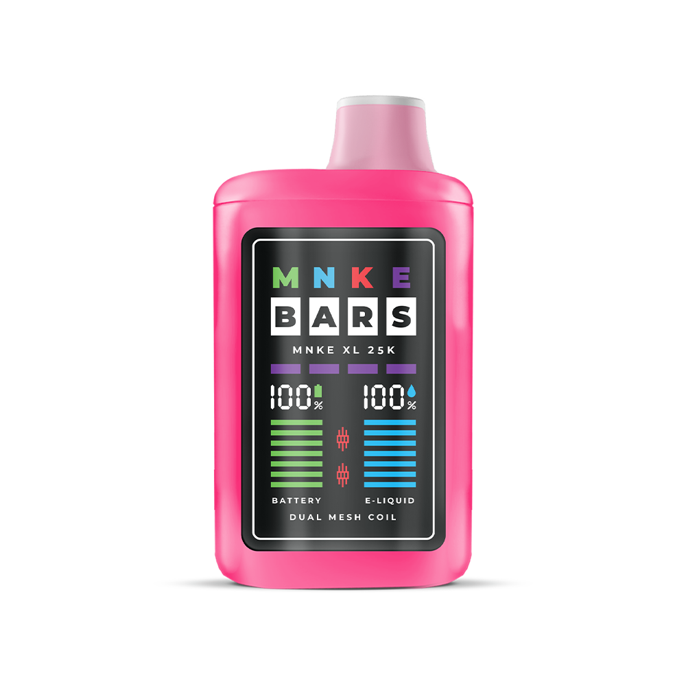 MNKE Bars XL ZERO Disposable | 25000 Puffs | 18mL | 0mg | MOQ 5 | Strawmelon