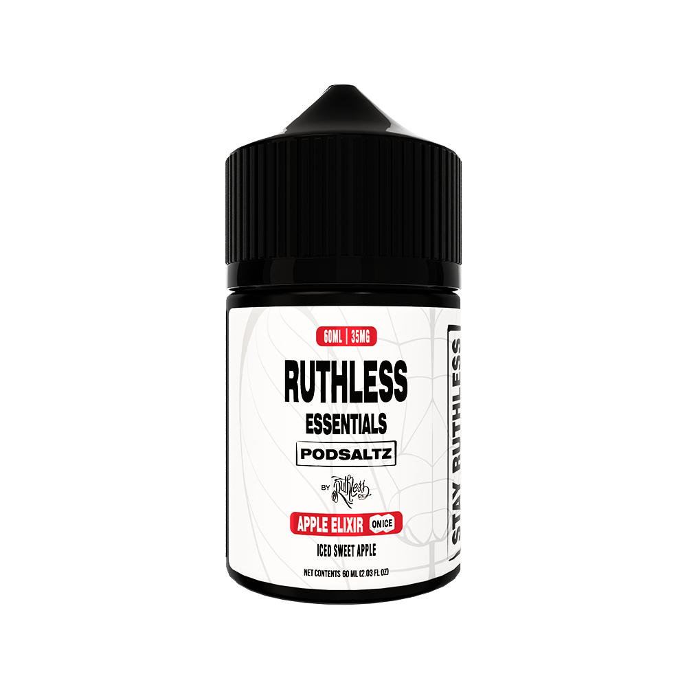 Ruthless Essentials Salt Series E-Liquid | 60mL | Salt Nic | Apple Elixir on Ice