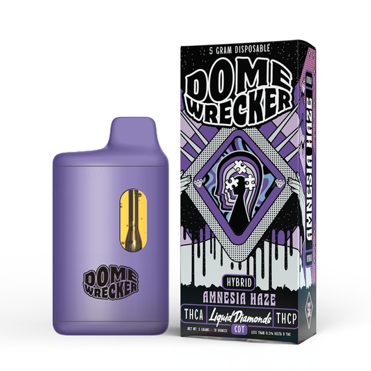 Domewrecker Liquid Diamonds Disposable (5g) - Amnesia Haze with packaging