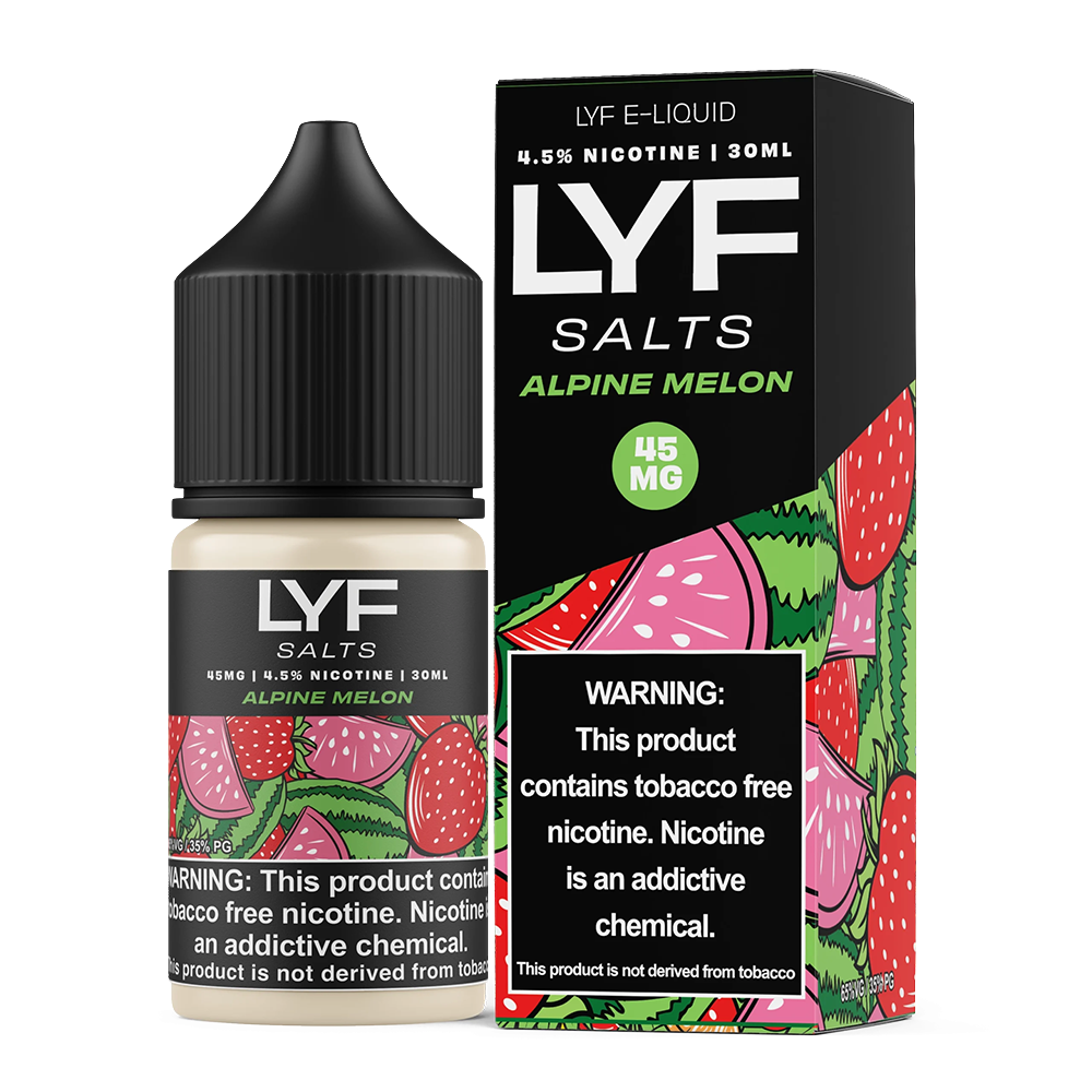 LYF Series E-Liquid 30mL (Salt Nic)- Alpine Melon
