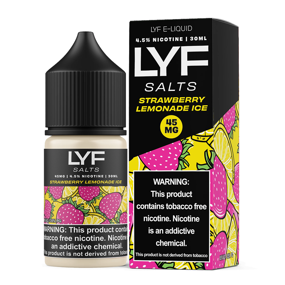 LYF Series E-Liquid 30mL (Salt Nic)- Strawberry Lemonade Ice