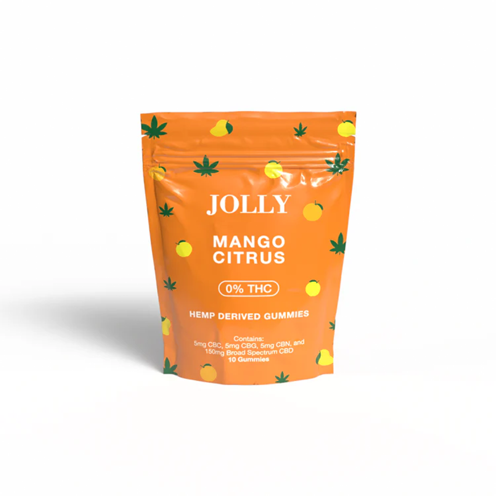 Jolly CBD Gummies (165mg 10ct Pouch) | 0% THC - Mango Citrus