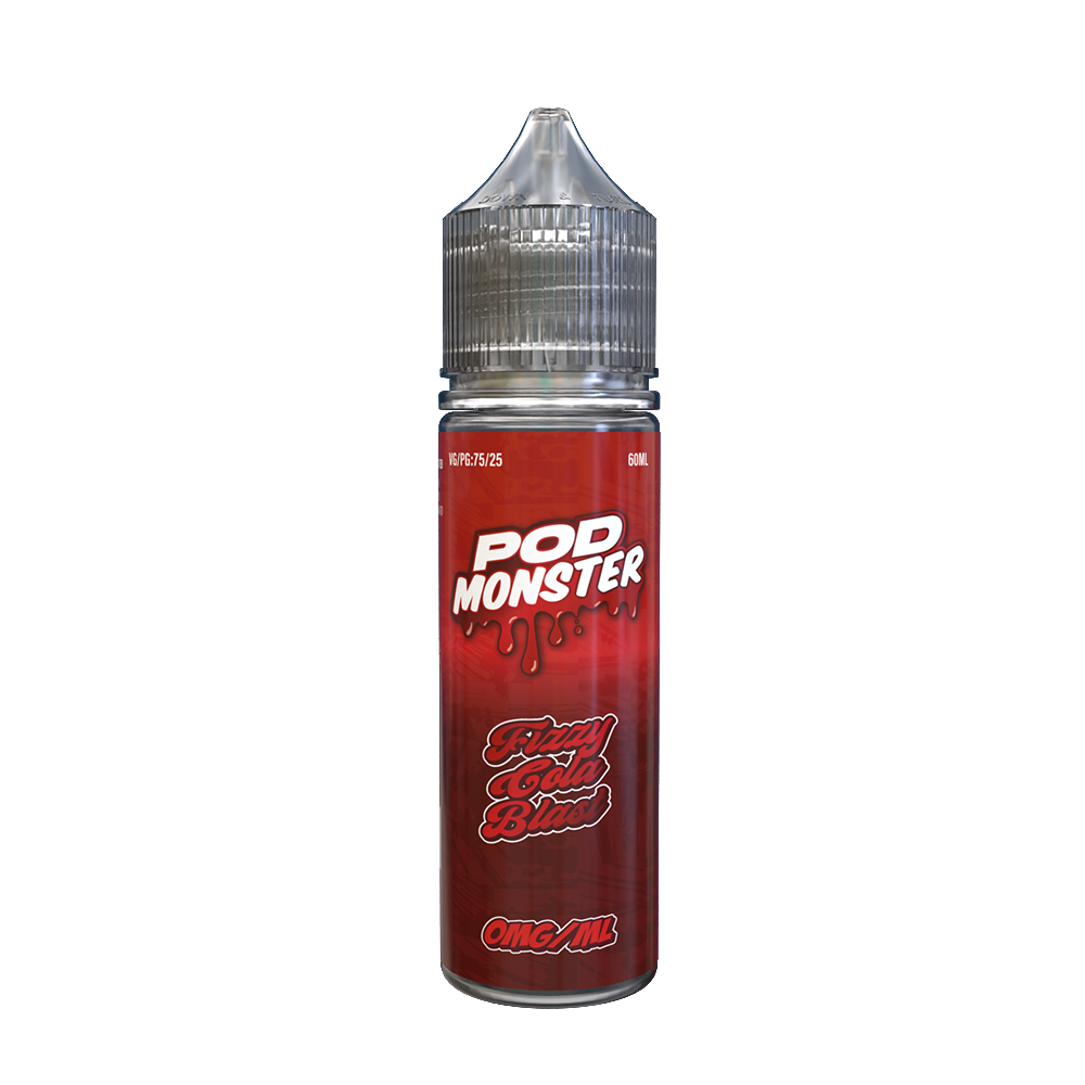 Pod Monster Series E-Liquid 60mL (Freebase)  -Fizzy Cola Blast