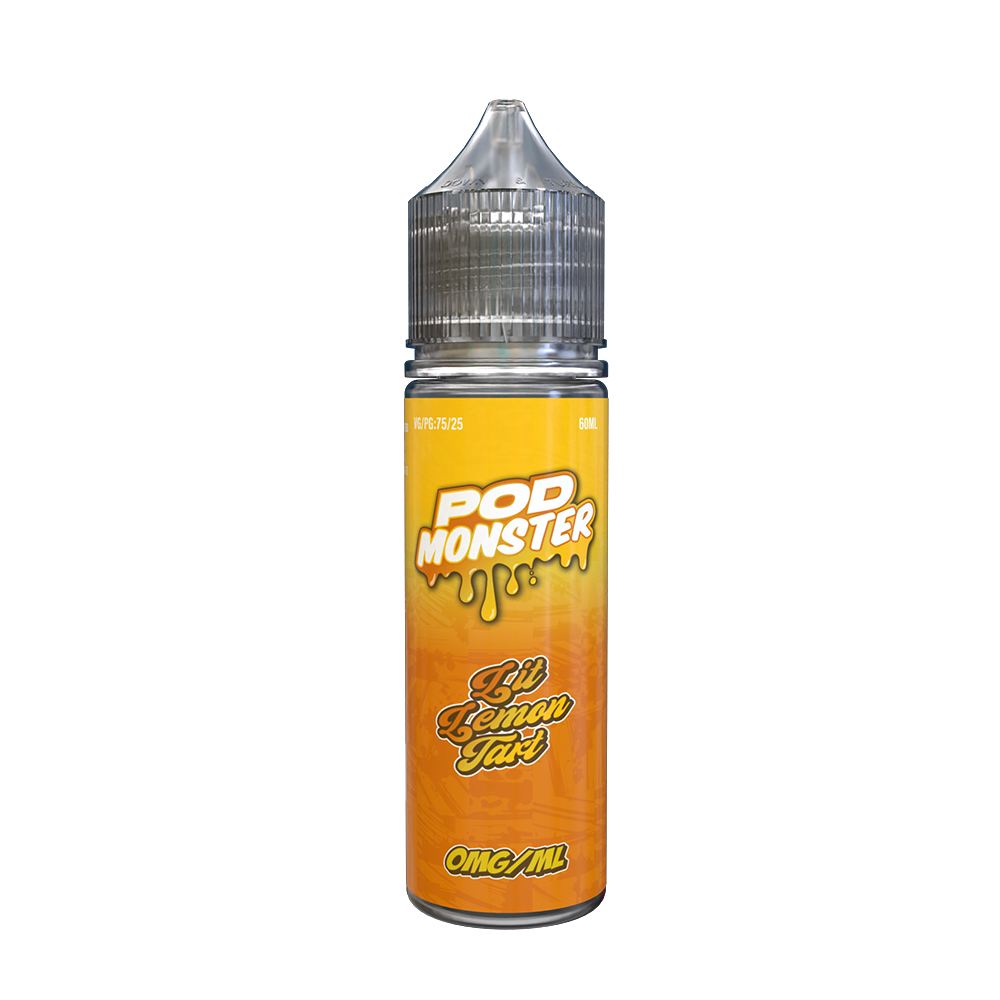 Pod Monster Series E-Liquid 60mL (Freebase)  Lit Lemon Tart