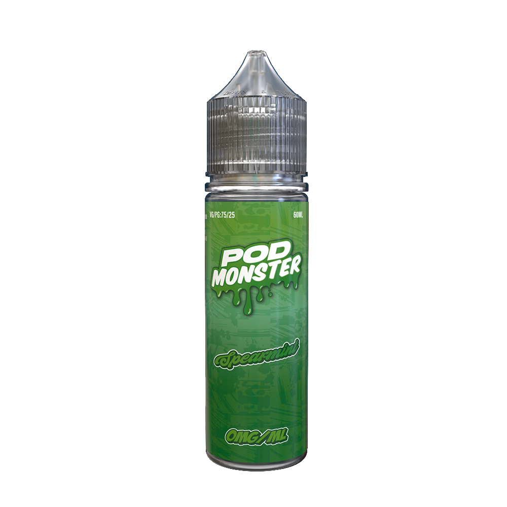 Pod Monster Series E-Liquid 60mL (Freebase) - Spearmint
