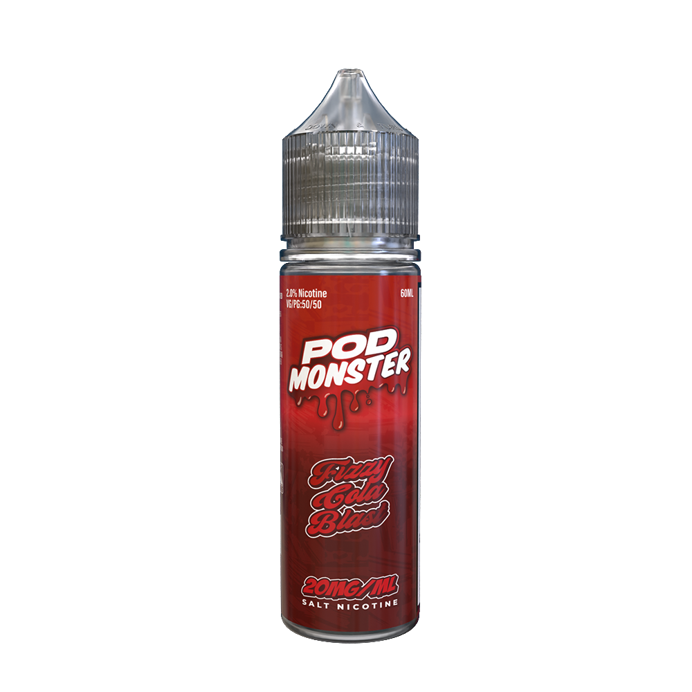 Pod Monster Series E-Liquid 60mL (Salt Nic) - Fizzy Cola Blast