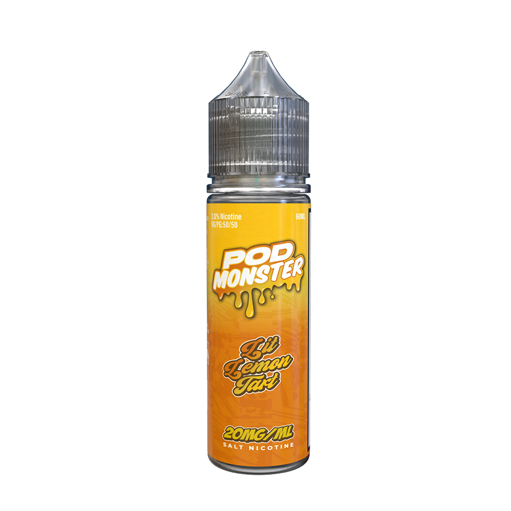 Pod Monster Series E-Liquid 60mL (Salt Nic) - Lit Lemon Tart