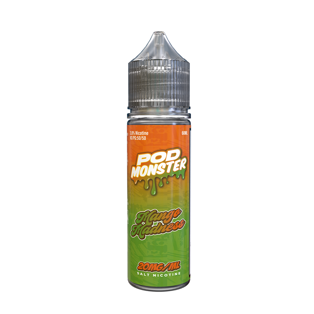 Pod Monster Series E-Liquid 60mL (Salt Nic) - Mango Madness