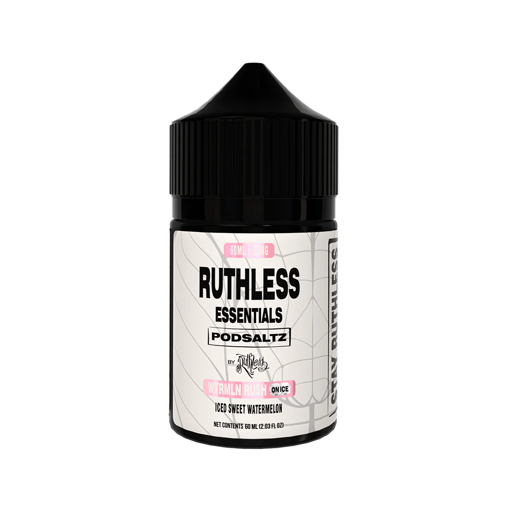 Ruthless Essentials Salt Series E-Liquid | 60mL | Salt Nic | Watermelon Rush On Ice