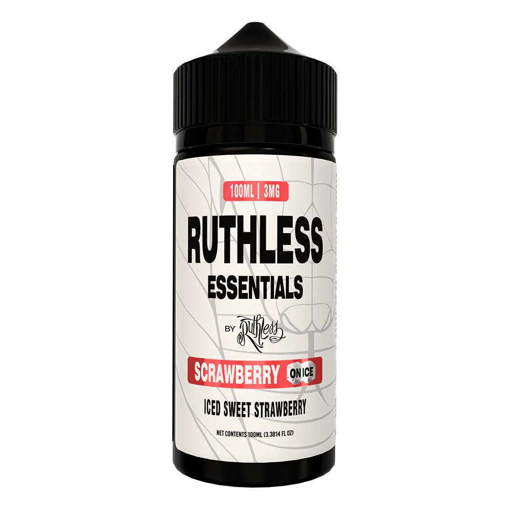 Ruthless Essentials Series E-Liquid | 100mL | 3mg | Freebase | Scrawberry on Ice