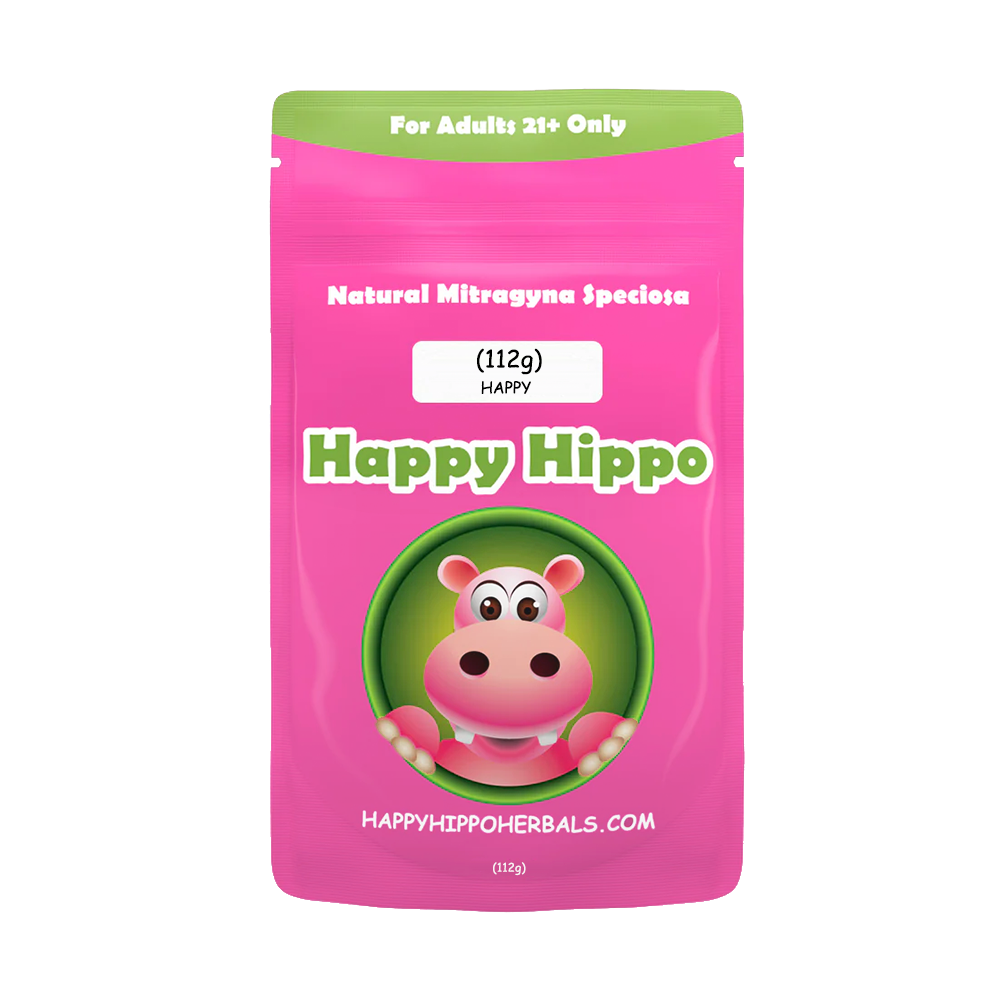 Happy Hippo Kratom Powder (28-500g) - Happy 112g