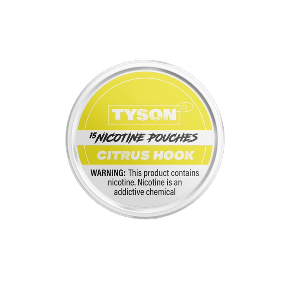 Tyson 2.0 Nicotine Pouches (15ct Can)(5-Can Pack) - Citrus Hook