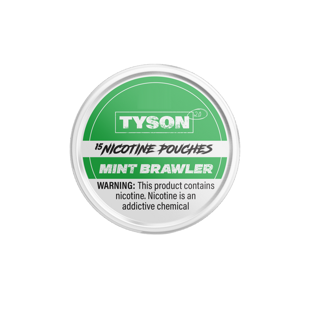 Tyson 2.0 Nicotine Pouches (15ct Can)(5-Can Pack)- Mint Brawler