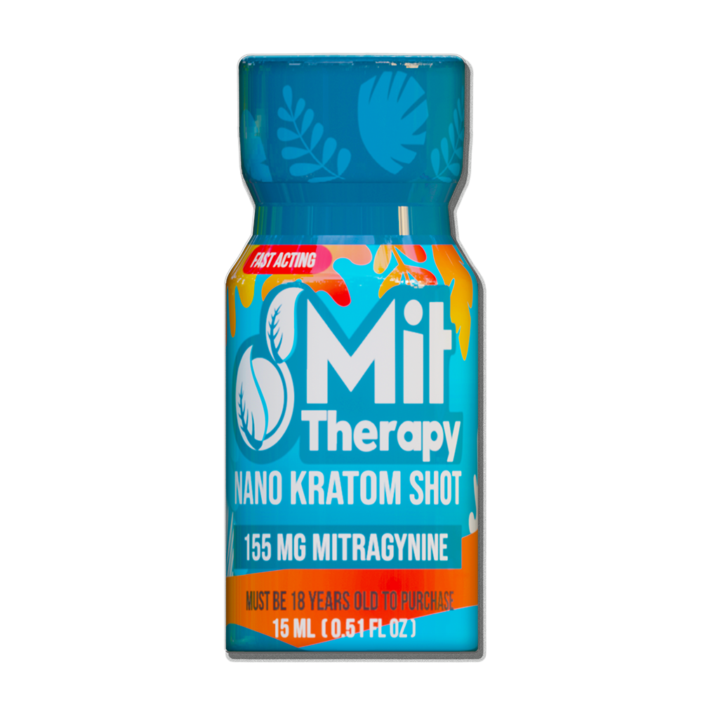 MIT Therapy Kratom Liquid Shots 250mg 15mL (12pc Display) - Spearmint