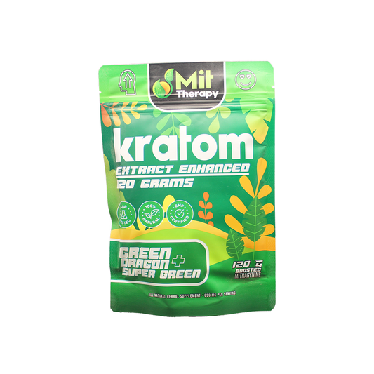 MIT Therapy Kratom Powder (650mg 120g Pouch) - Green Dragon/ Super Green