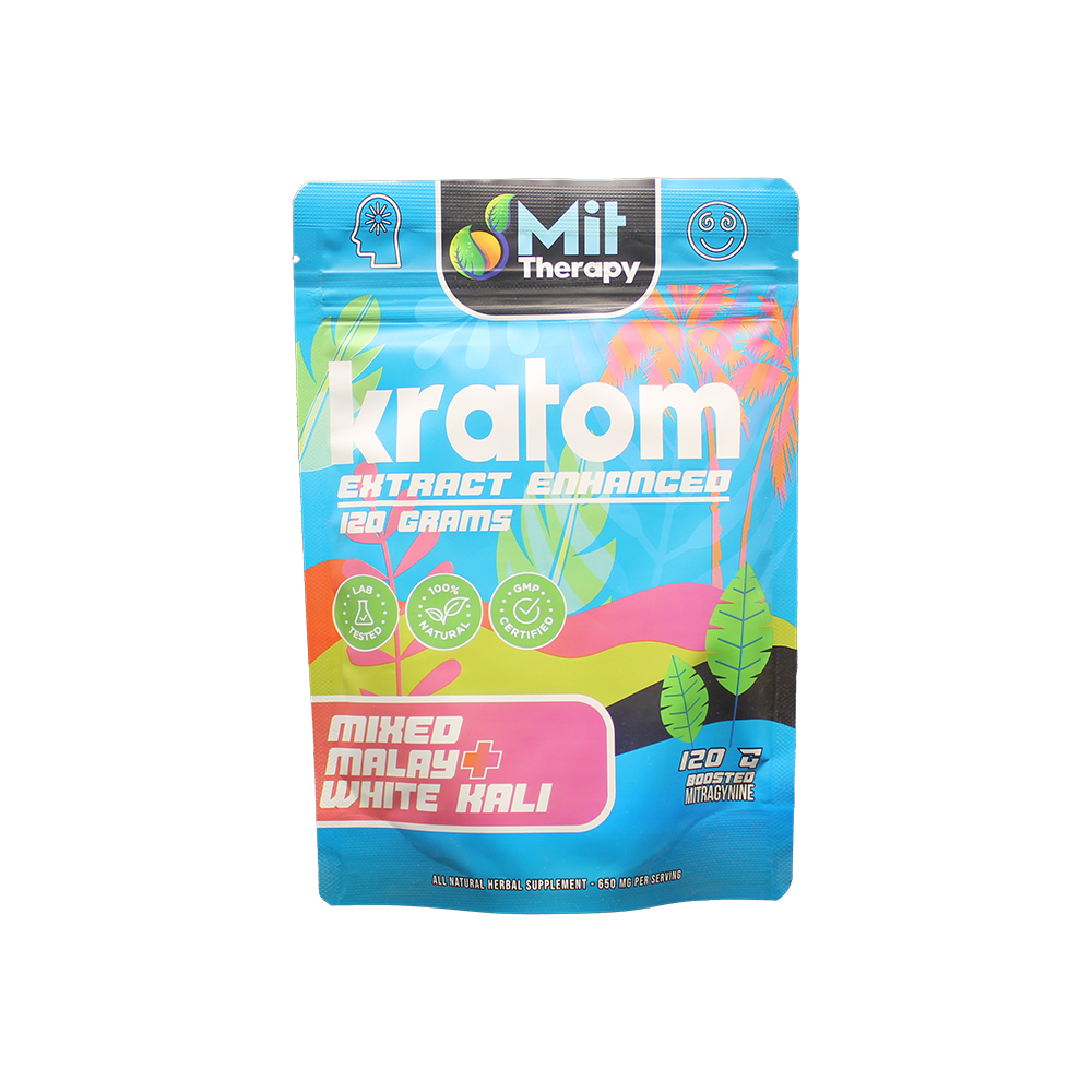 MIT Therapy Kratom Powder (650mg 120g Pouch) - Mixed Malay/ White Kali