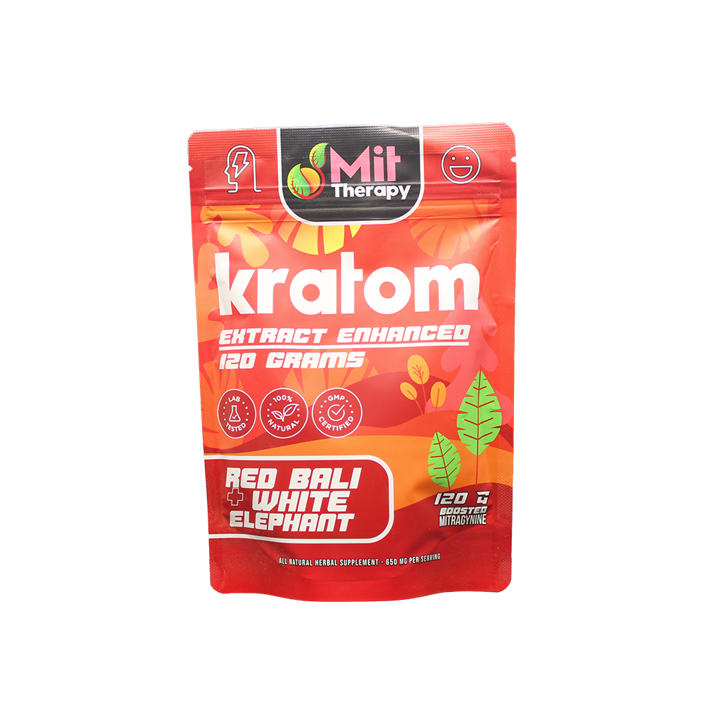 MIT Therapy Kratom Powder (650mg 120g Pouch) - Red Bali/ White Elephant