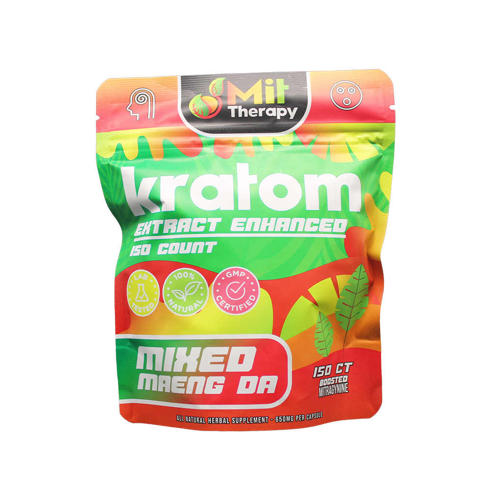 MIT Therapy Kratom Capsules (650mg 150ct Pouch) - Mixed Maeng Da