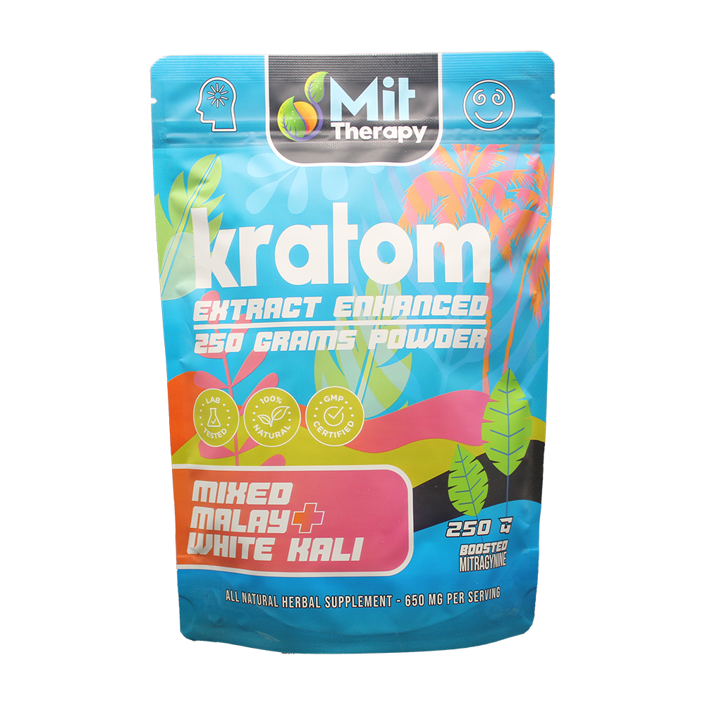 MIT Therapy Kratom Powder (650mg 250g Pouch) - Mixed Malay/ White Kali