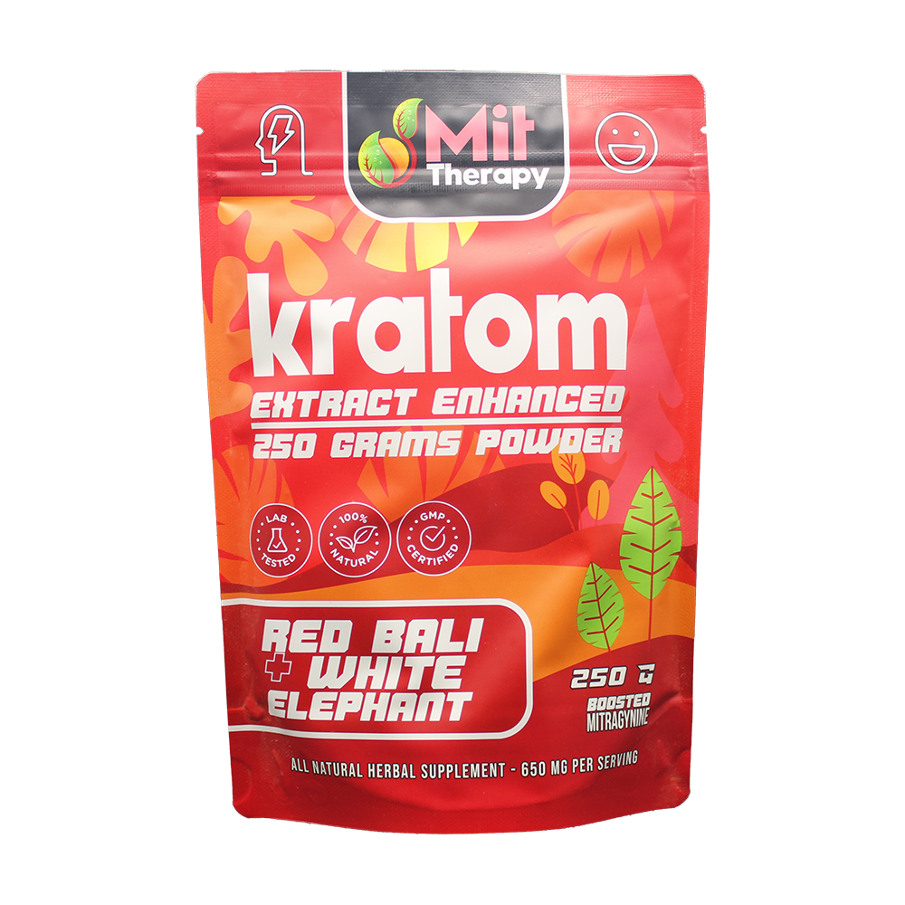 MIT Therapy Kratom Powder (650mg 250g Pouch) - Red Bali/ White Elephant