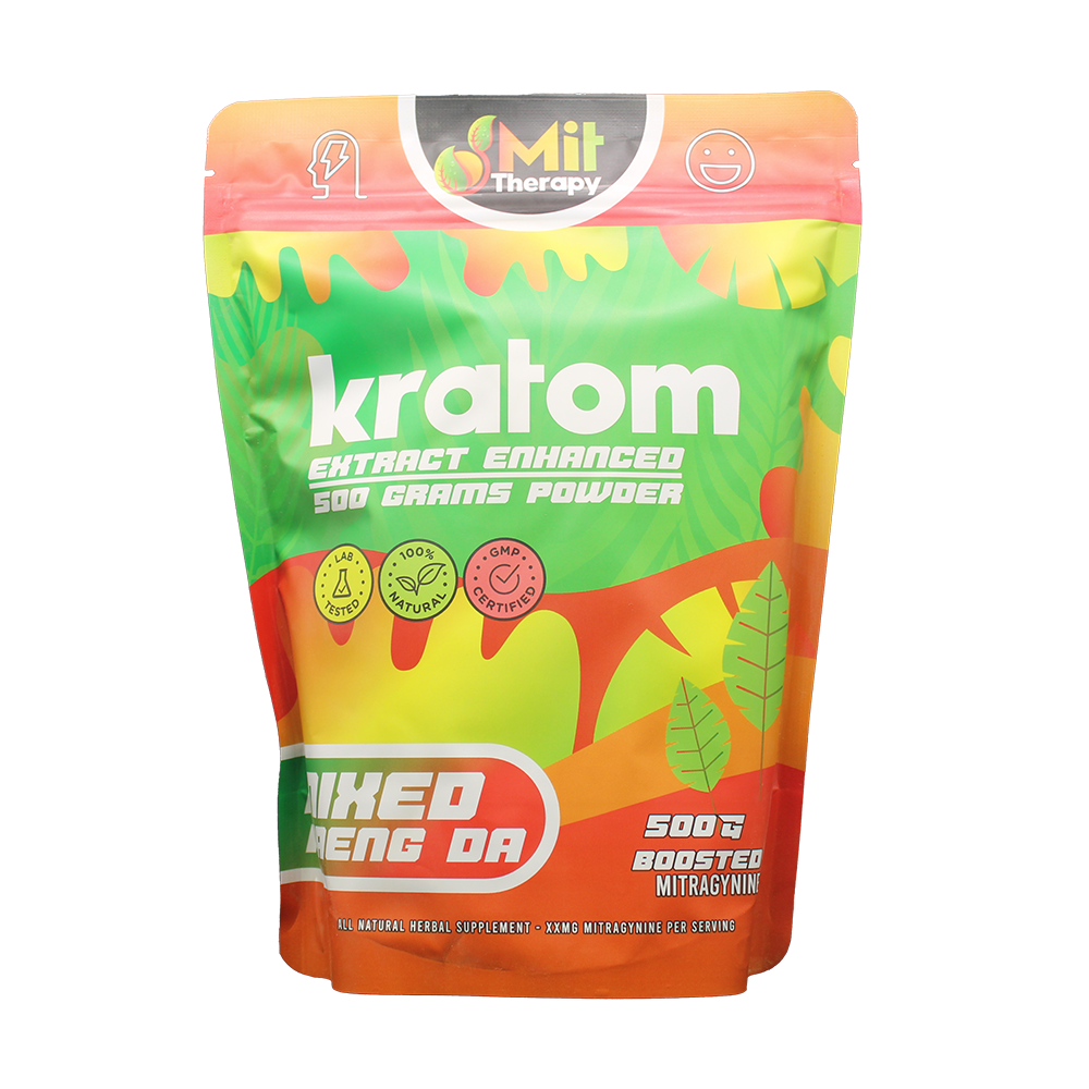 MIT Therapy Kratom Powder (650mg 500g Pouch) - Mixed Maeng Da