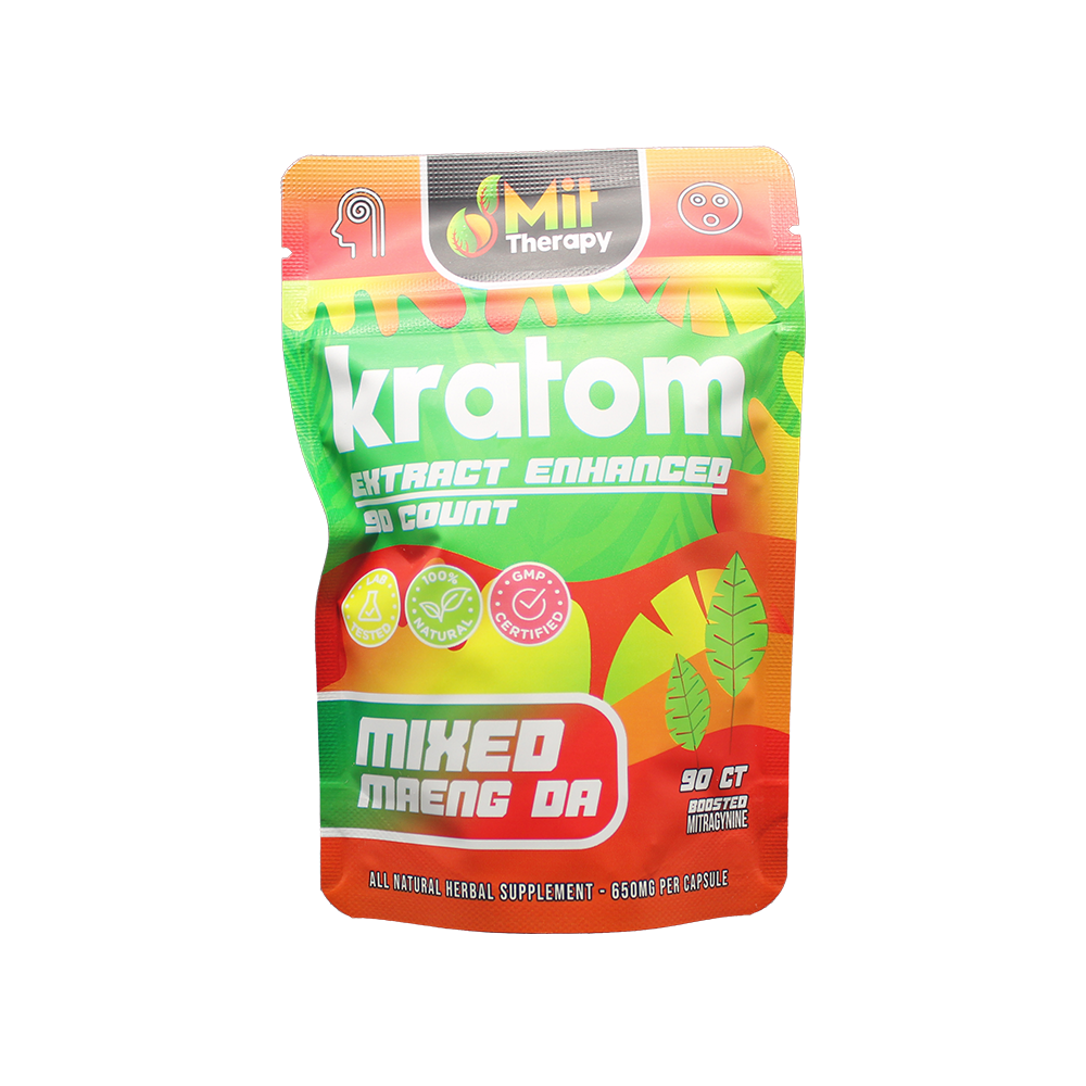 MIT Therapy Kratom Capsules (650mg 90ct Pouch) - Mixed Maeng Da