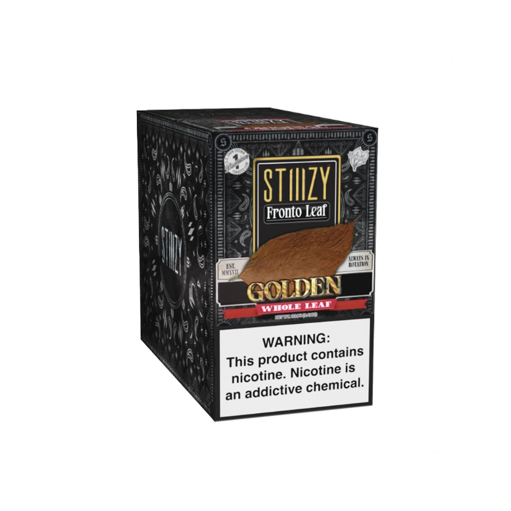 STIIIZY Fronto Leaf (Wraps)(1-Pack)(10ct Display) - Golden with packaging