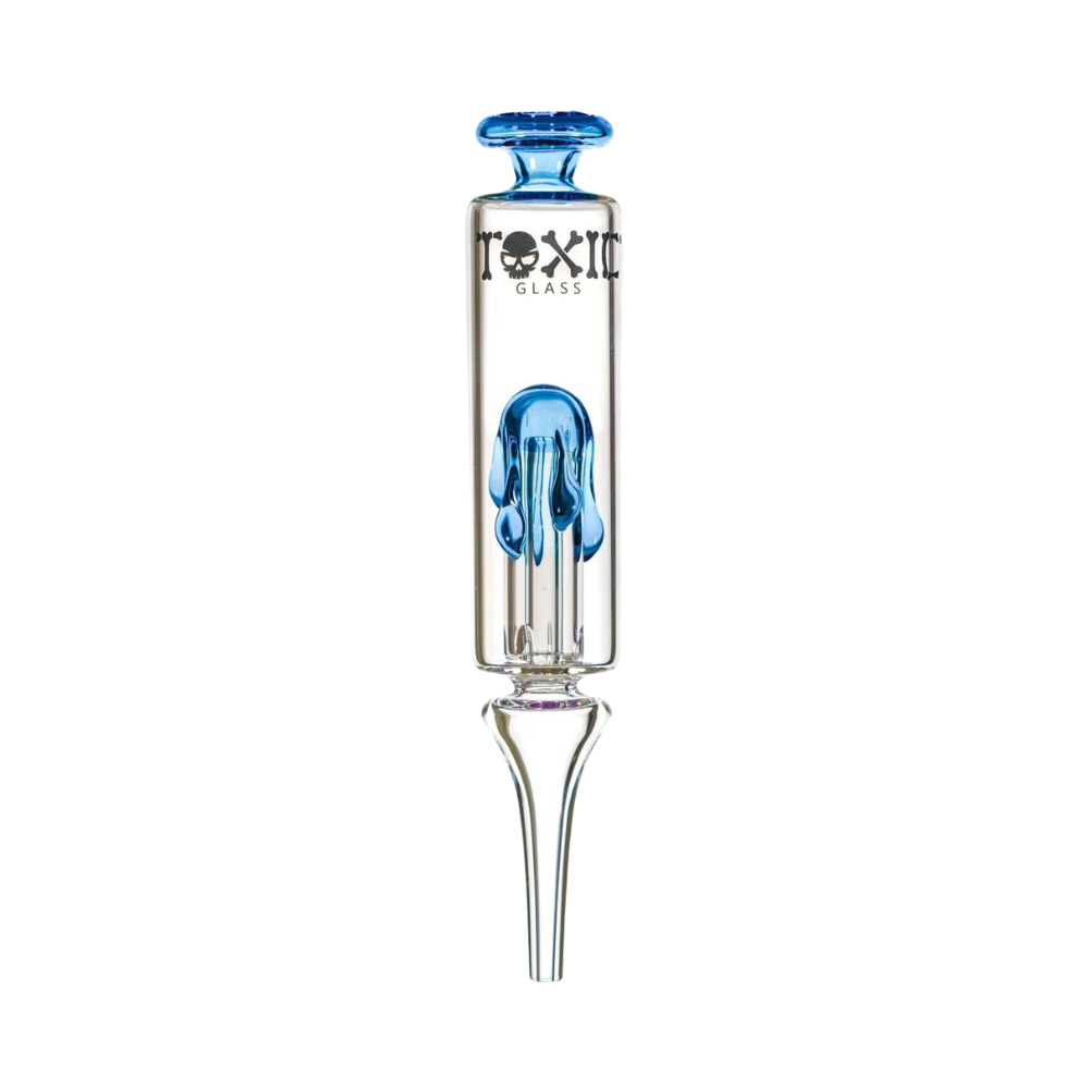 MKGlass TXNC30 Toxic Drip Glass Nectar Collector - Blue