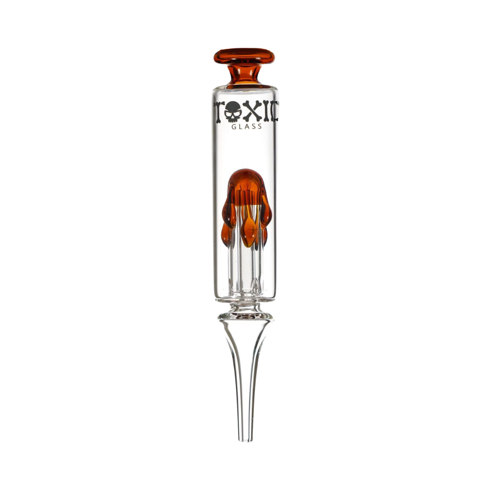 MKGlass TXNC30 Toxic Drip Glass Nectar Collector - Amber
