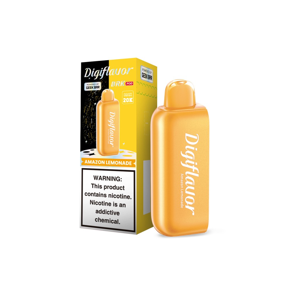 Geek Bar Digi Flavor BRK Pods | 20000 Puff | 12mL | 50mg | (Pod Only) | MOQ 5  | Amazon Lemonade with packaging