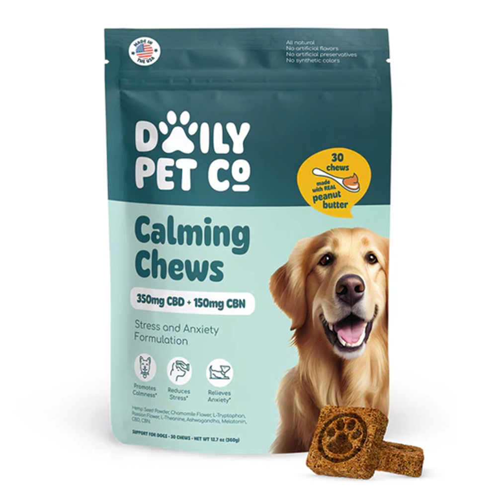 RTH Calming CBD + CDN Dog Chews (30ct Pouch) - Peanut Butter