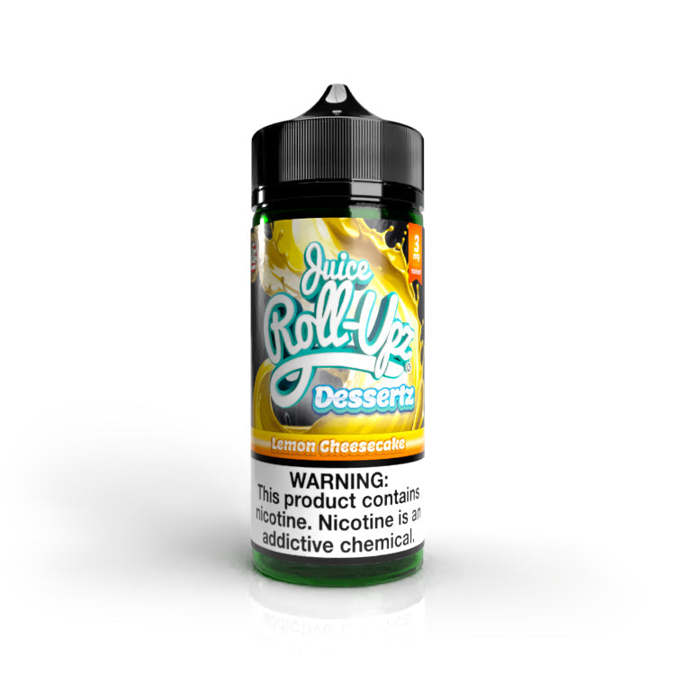 Juice Roll Upz Series E-Liquid 100mL (Freebase) - Dessertz Lemon Cheesecake