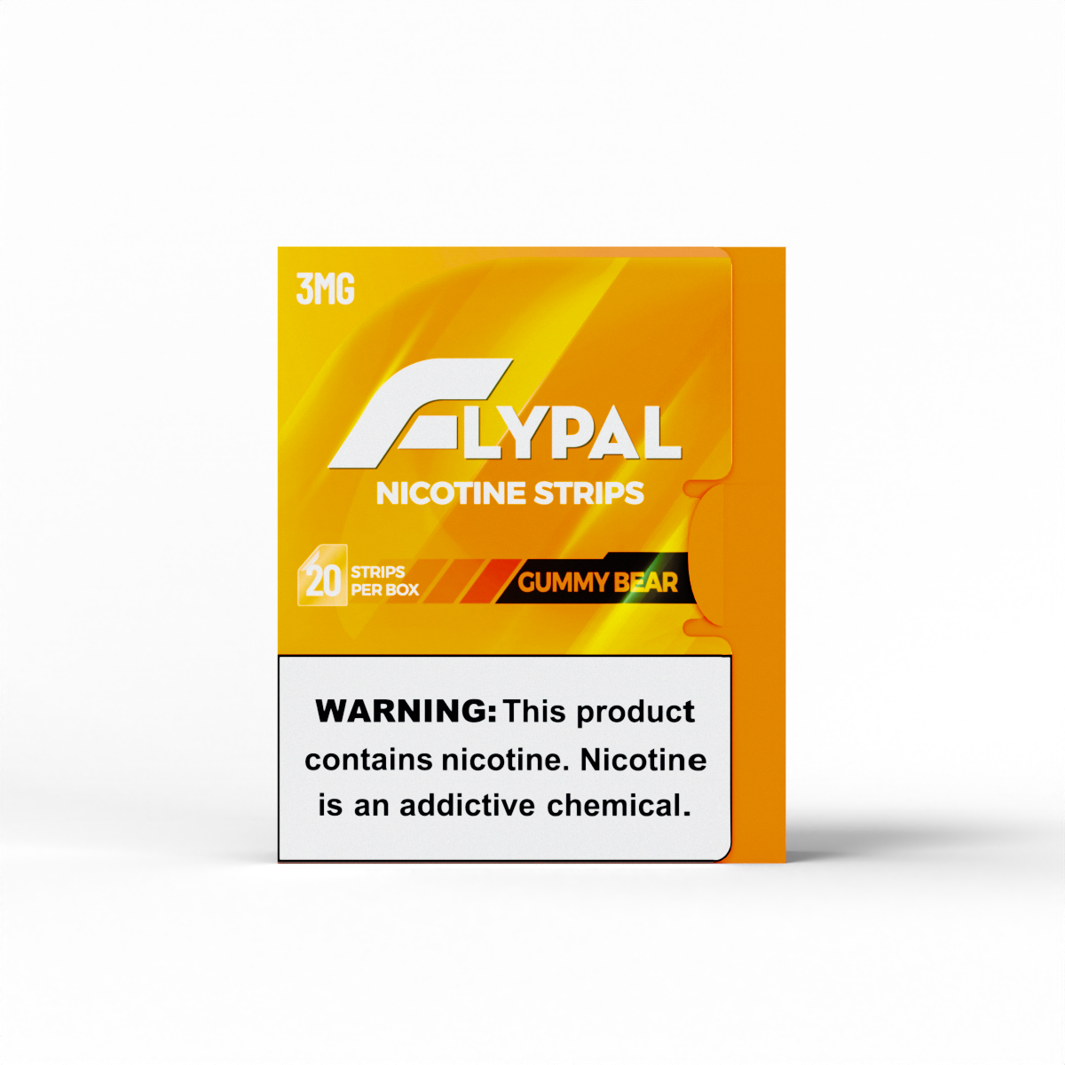 Flypal Nicotine Strips | 20ct Boxes | 5pc Display | 3mg | Gummy Bear with packaging