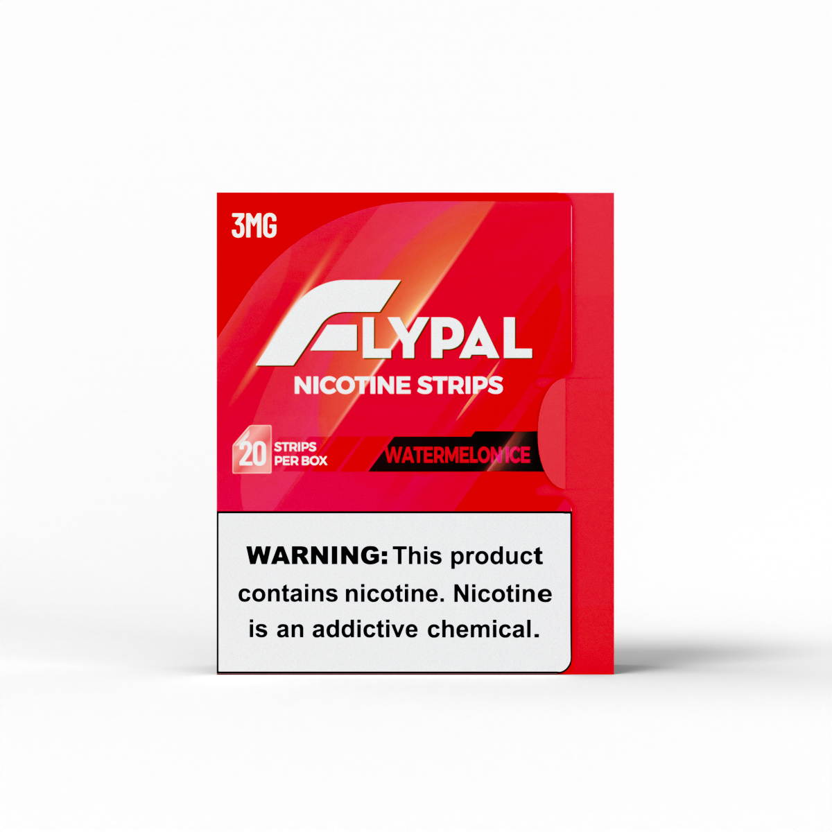 Flypal Nicotine Strips | 20ct Boxes | 5pc Display | 3mg | Watermelon Ice with packaging