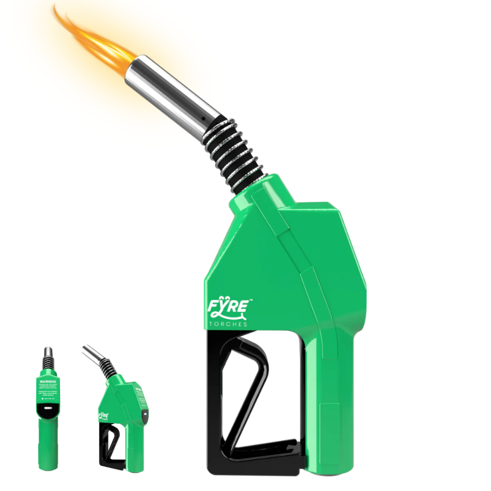 Smyle Labs Fyre “Gas Pump” Shaped Torch Refillable and Adjustable Flame - Green