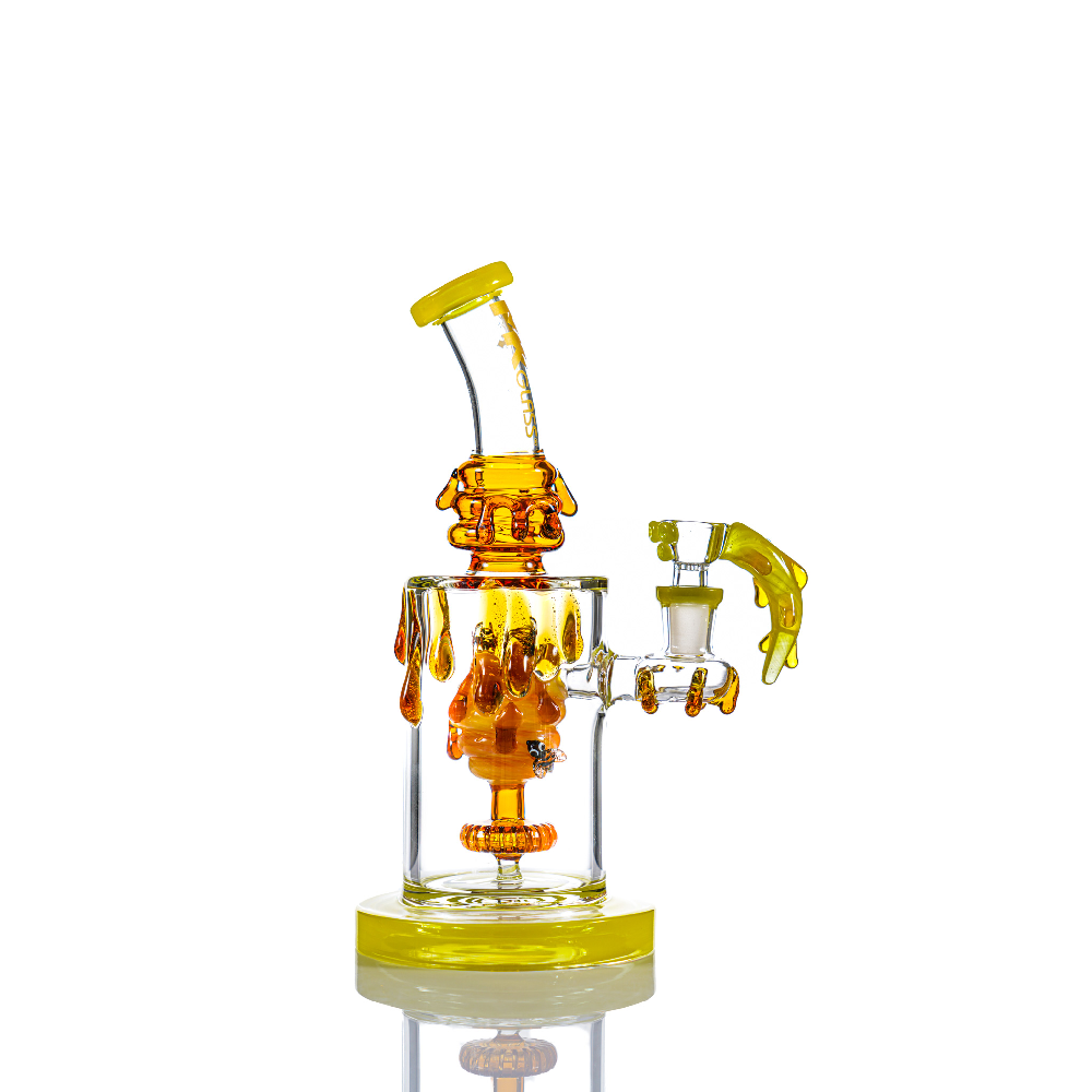 MKGlass (Water Pipe) MK109 Honeydrip Bee Rig 9″ - Green
