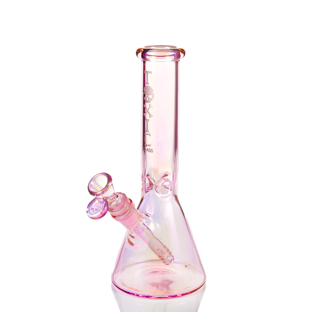 MKGlass (Water Pipe) TX98 10″ Electroplated Trophy Beaker - Pink