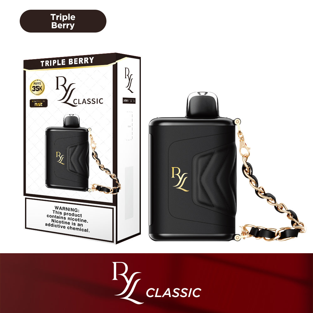 RYL Classic Disposable | 35000 Puff | 16.5mL | 50mg | MOQ 5 | Triple Berry with packaging