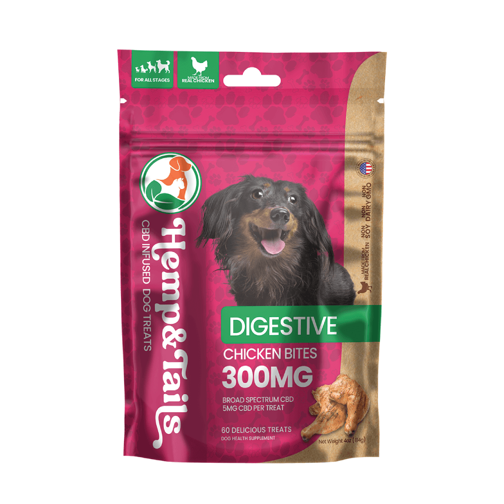 Hemp and Tails CBD Pet Treats - Chicken Bites Digestive(Dog Treats)