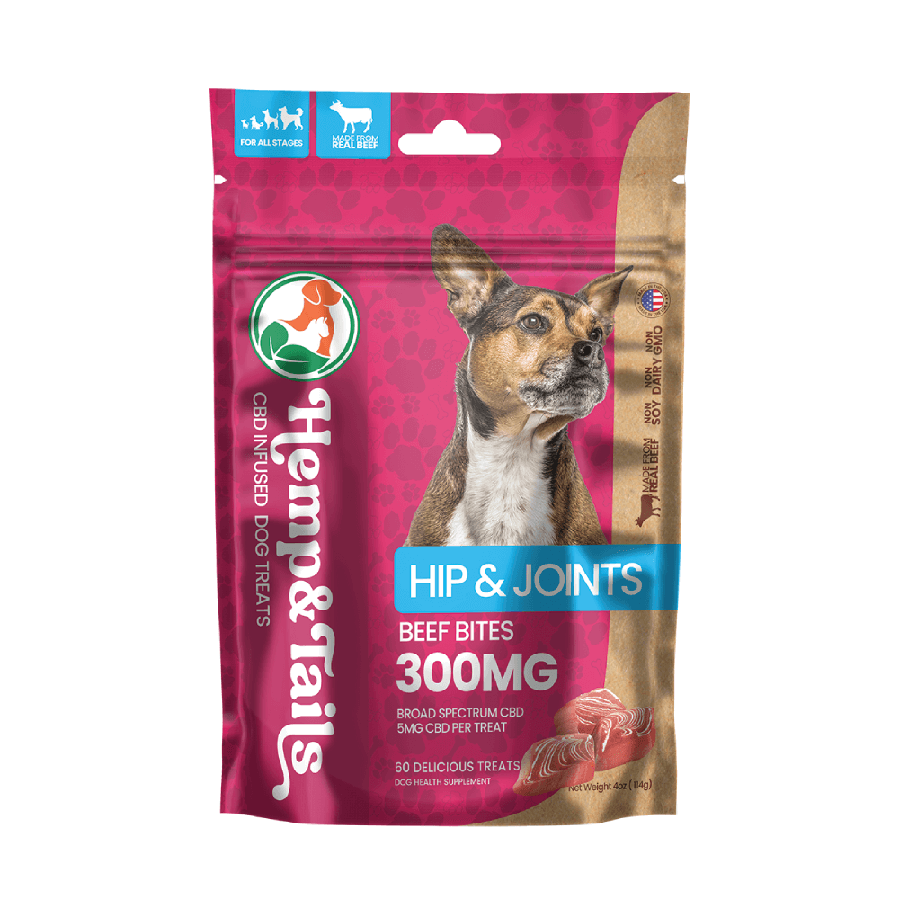 Hemp and Tails CBD Pet Treats - Beef Bites Hip And Joints(Dog Treats)