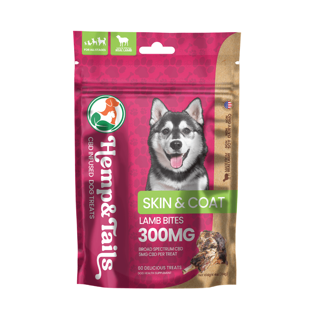 Hemp and Tails CBD Pet Treats - Lamb Bites Skin And Coat(Dog Treats)