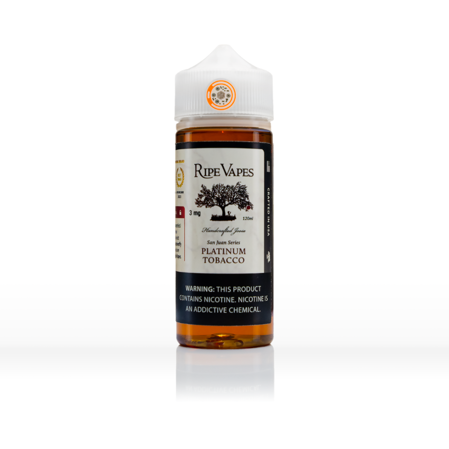 Ripe Vapes E-Liquid | 120mL | 3mg | Freebase | Platinum Tobacco
