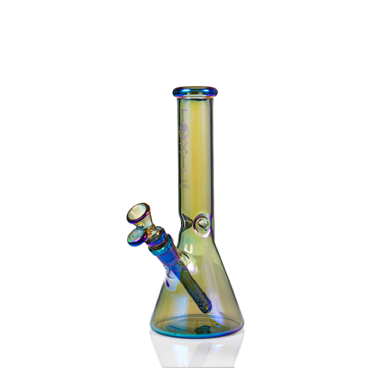 MKGlass (Water Pipe) TX98 10″ Electroplated Trophy Beaker - Blue/Purple