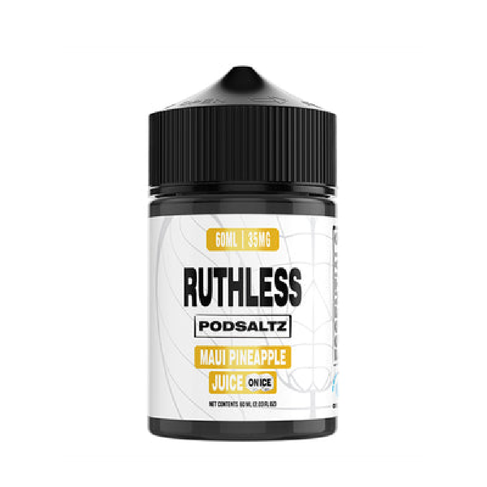 Ruthless Essentials Salt Series E-Liquid | 60mL | Salt Nic | Maui Pineapple Juice On Ice