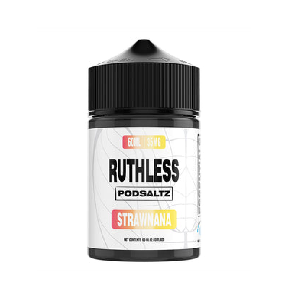 Ruthless Essentials Salt Series E-Liquid | 60mL | Salt Nic | Strawnana